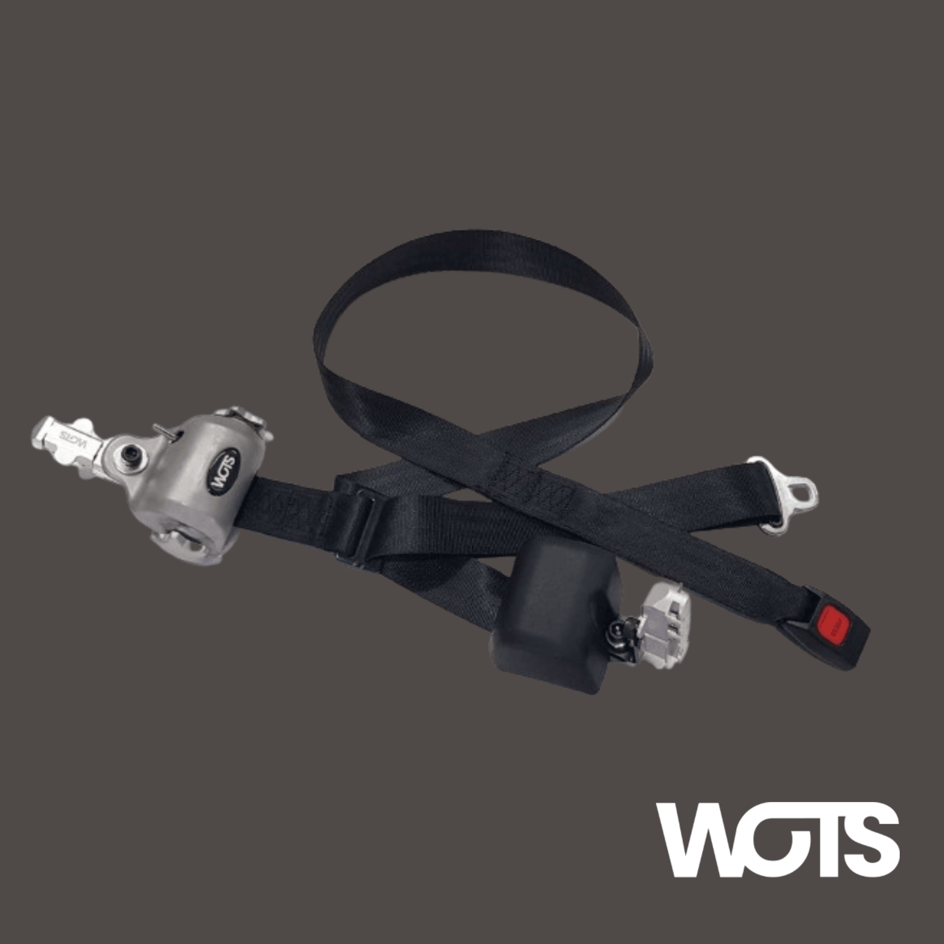 WOTS Wheel Chair Securements (Standard L-Track Retractor + Lap & Shoulder Belt) - WOTS